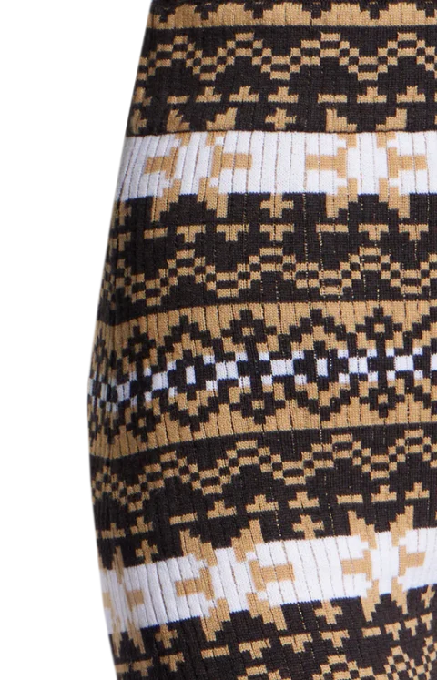 Merino Wool Leggings in Fair Isle Jacquard — снимка 2