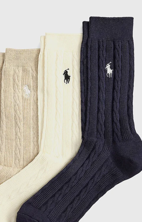 Комплект от три чифта памучни чорапи — снимка 2