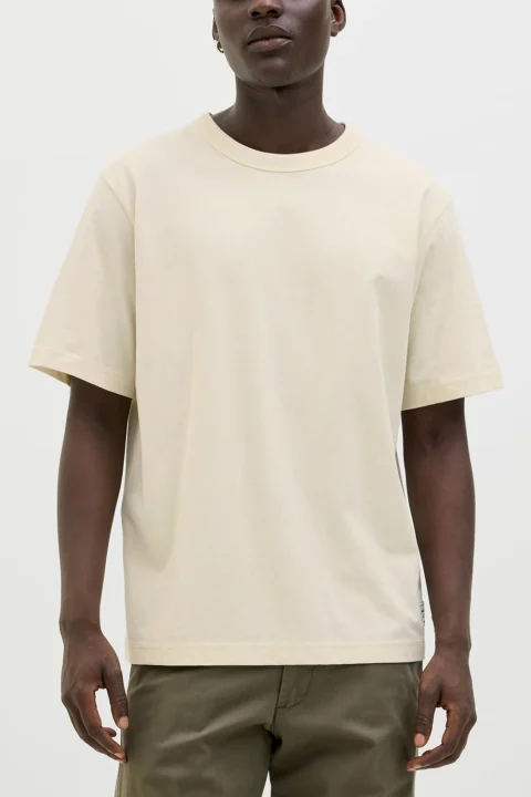T-Shirt Jjedover Tee Ss Crew Neck 12279526 11-0105 TCX antique white — снимка 2