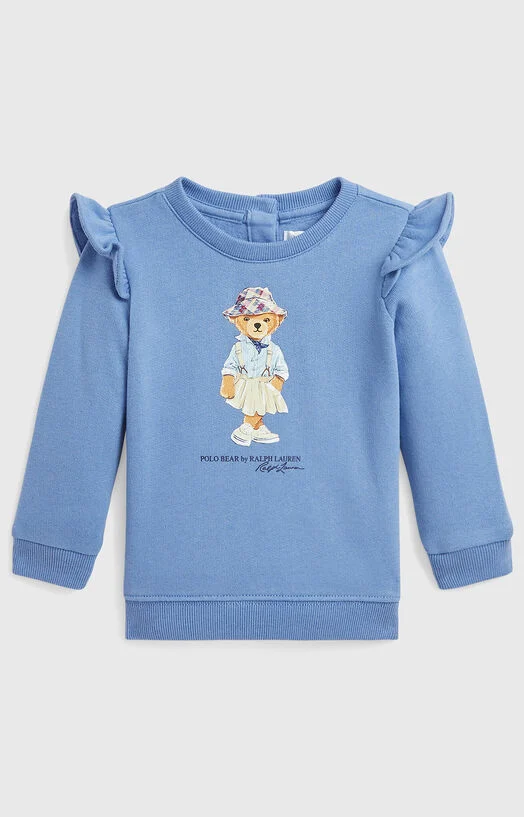Памучен суитшърт с принт Polo Bear