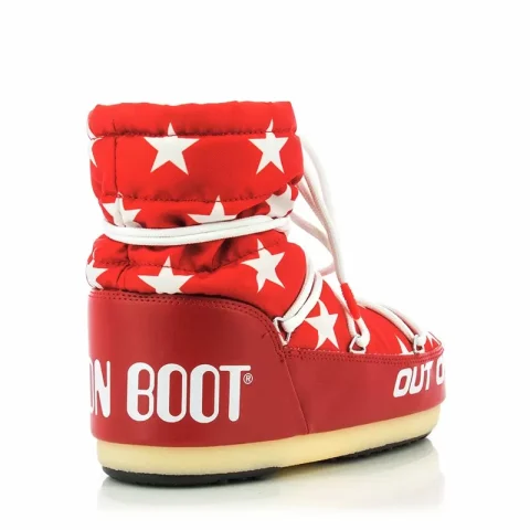 Дамски Спортни Боти MOON BOOT – 14601700 LIGHT LOW STARS RED/WHITE — снимка 2