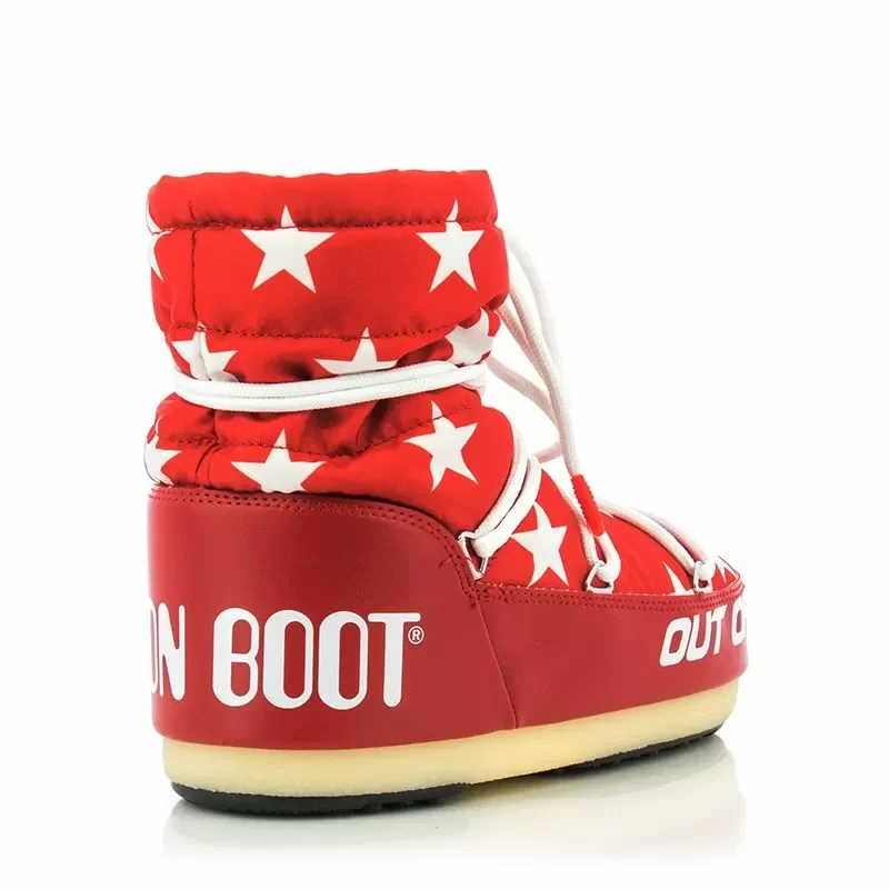 Дамски Спортни Боти MOON BOOT – 14601700 LIGHT LOW STARS RED/WHITE — снимка 2