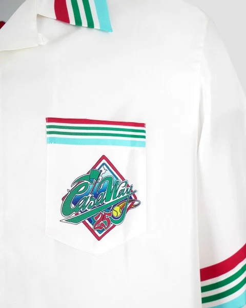 Casa Way World Series Short Sleeve Silk Shirt — снимка 2