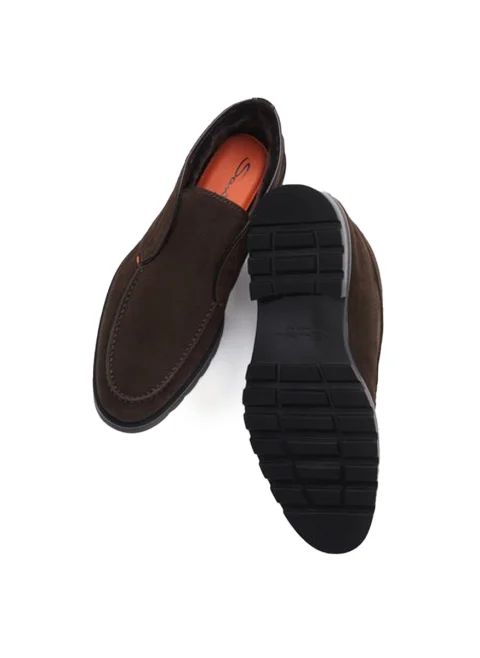 Велурени боти 'Timeless style' Santoni — снимка 2