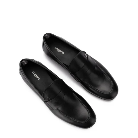 Мъжки черни мокасини UNGARO — снимка 7