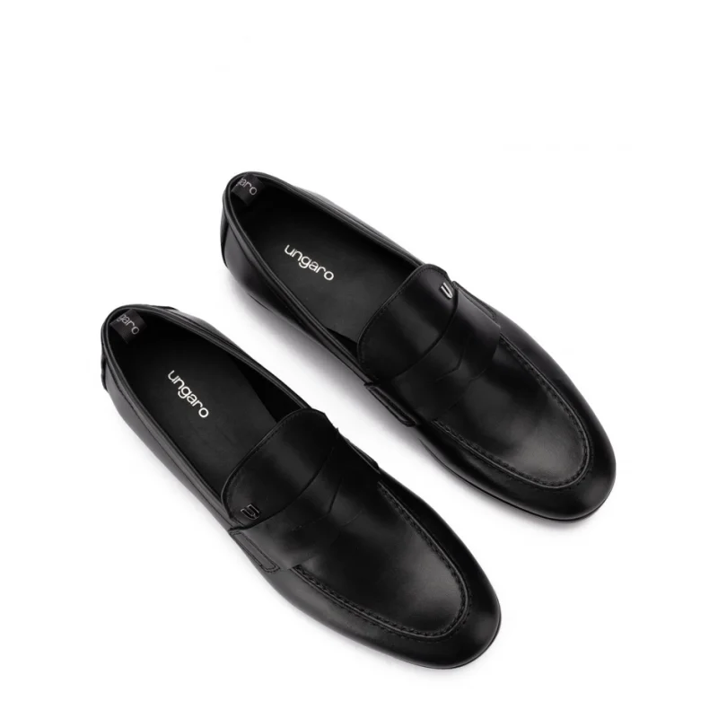 Мъжки черни мокасини UNGARO — снимка 7