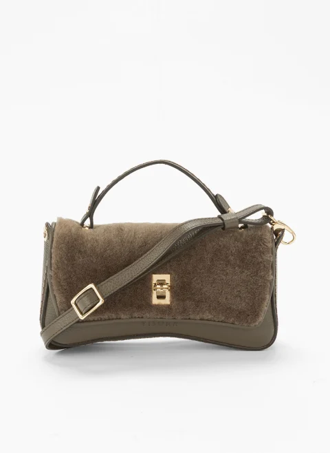 Мини кожена чанта Visona Courmayeur — снимка 9
