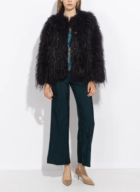 Късо палто 'Faux fur' forte_forte