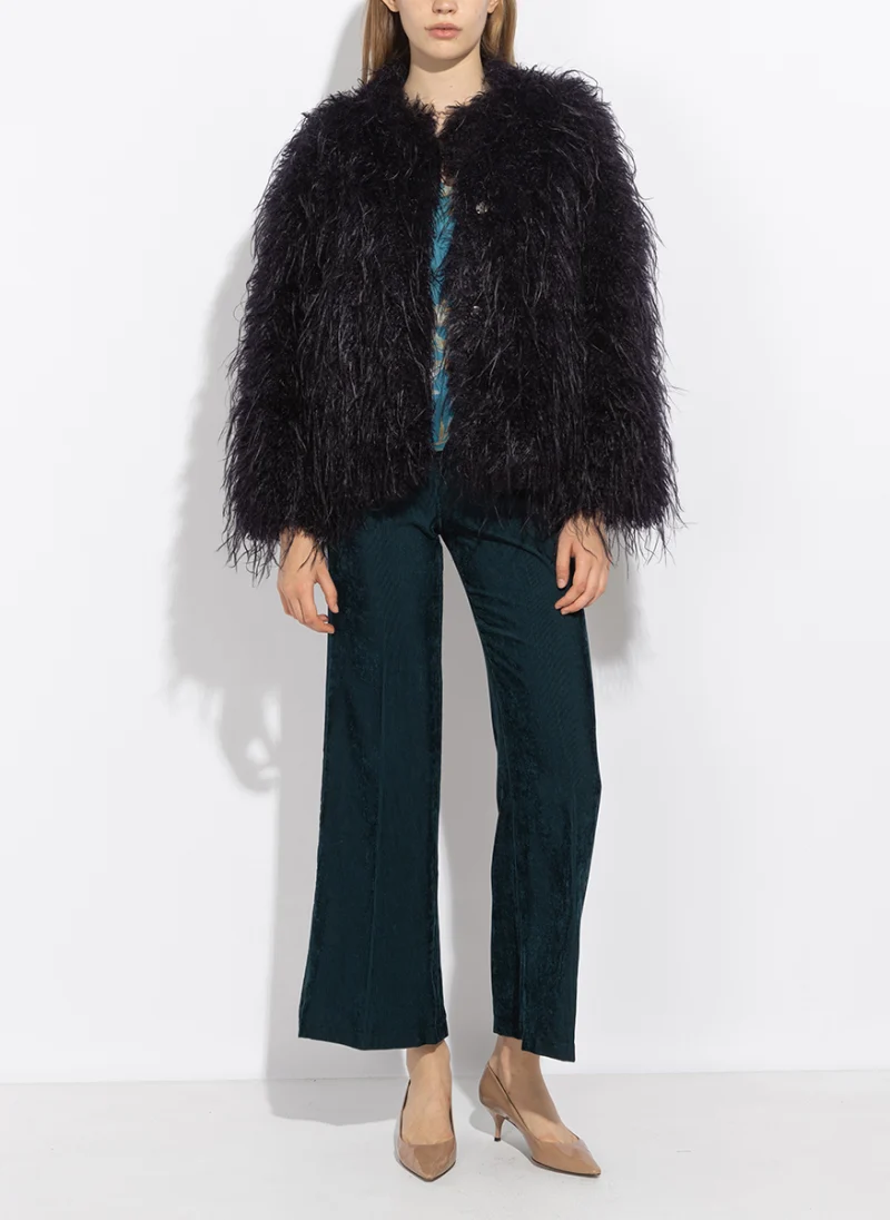 Късо палто 'Faux fur' forte_forte