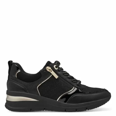 Дамски Сникърс TAMARIS – 1-23721-42-048 BLACK/GOLD