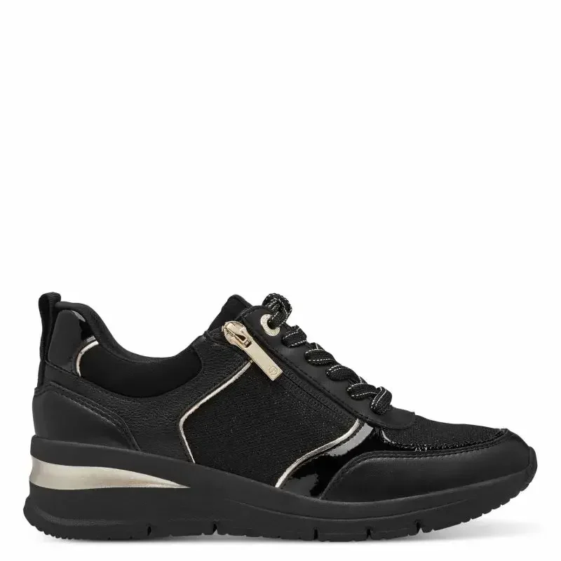 Дамски Сникърс TAMARIS – 1-23721-42-048 BLACK/GOLD