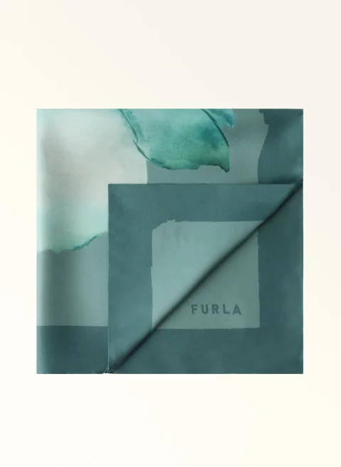 Копринен шал Furla Tortona Toni Edera Green
