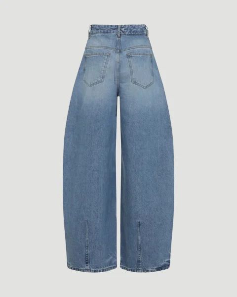 The Ovalo De-Nîmes Denim Pants in Blue — снимка 2
