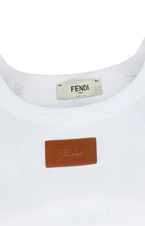 Cotton Top with Logo Patch — снимка 3