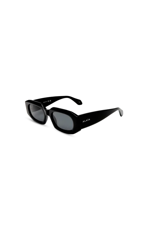 Rectangular Sunglasses in Black — снимка 2