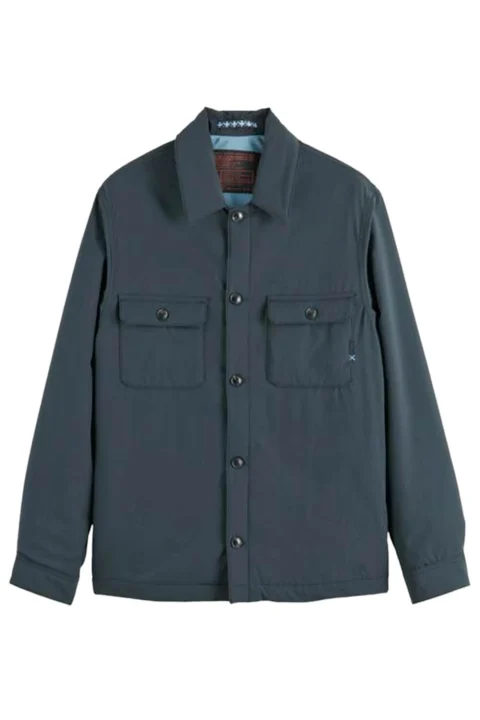 Риза Padded Nylon-Blend Overshirt 178995 SC0008 black