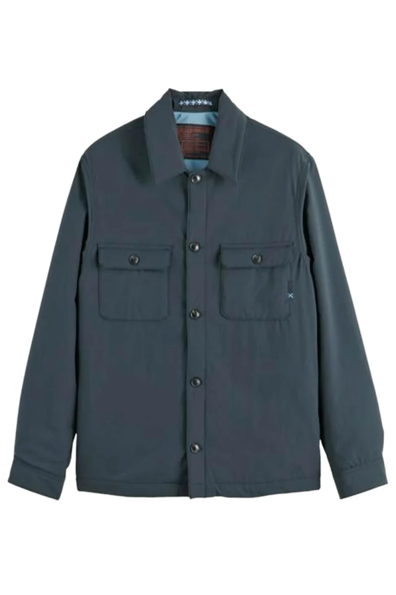 Риза Padded Nylon-Blend Overshirt 178995 SC0008 black