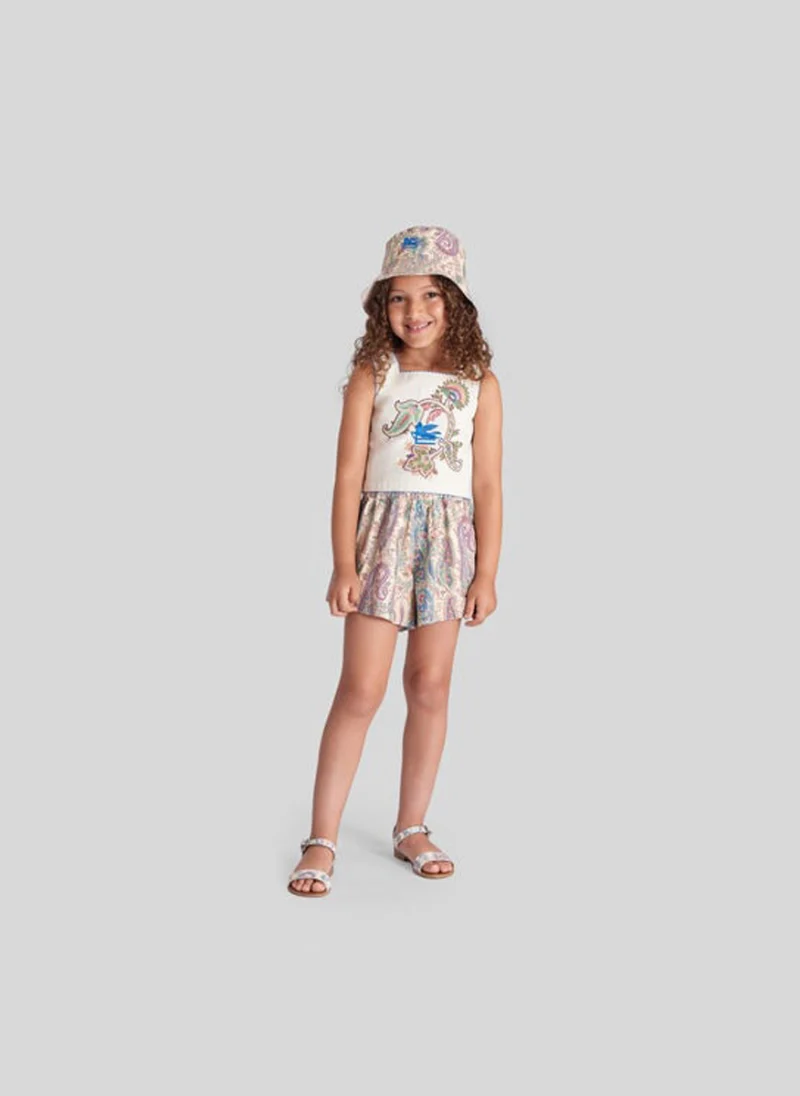 Къс панталон с цялостен принт Etro Kids — снимка 3