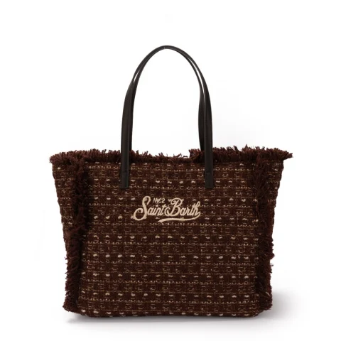 Дамска чанта Vanity Tweed SAINT BARTH — снимка 6