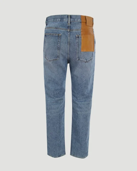 Straight Leg Jeans in Denim — снимка 3