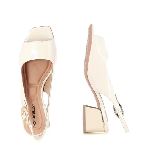 Дамски Сандали На Ток PICCADILLY – 543099 RENEE OFF WHITE — снимка 5