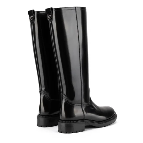 Дамски черни ботуши Casadei — снимка 9