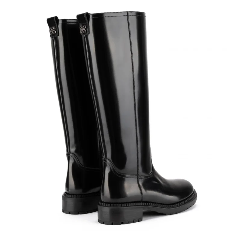 Дамски черни ботуши Casadei — снимка 9