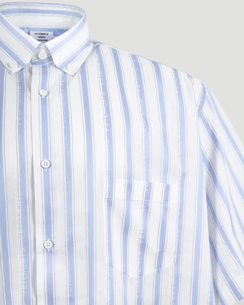 Striped Shirt in Blue and White — снимка 3