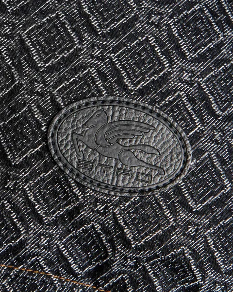 Jacquard Denim Down Jacket — снимка 3