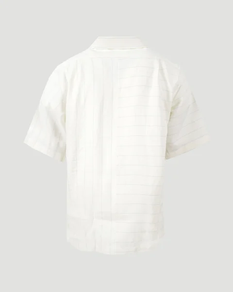 Striped Short-Sleeved Shirt — снимка 3