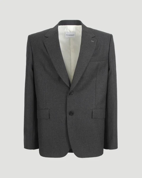 Wool Jacket in Charcoal
