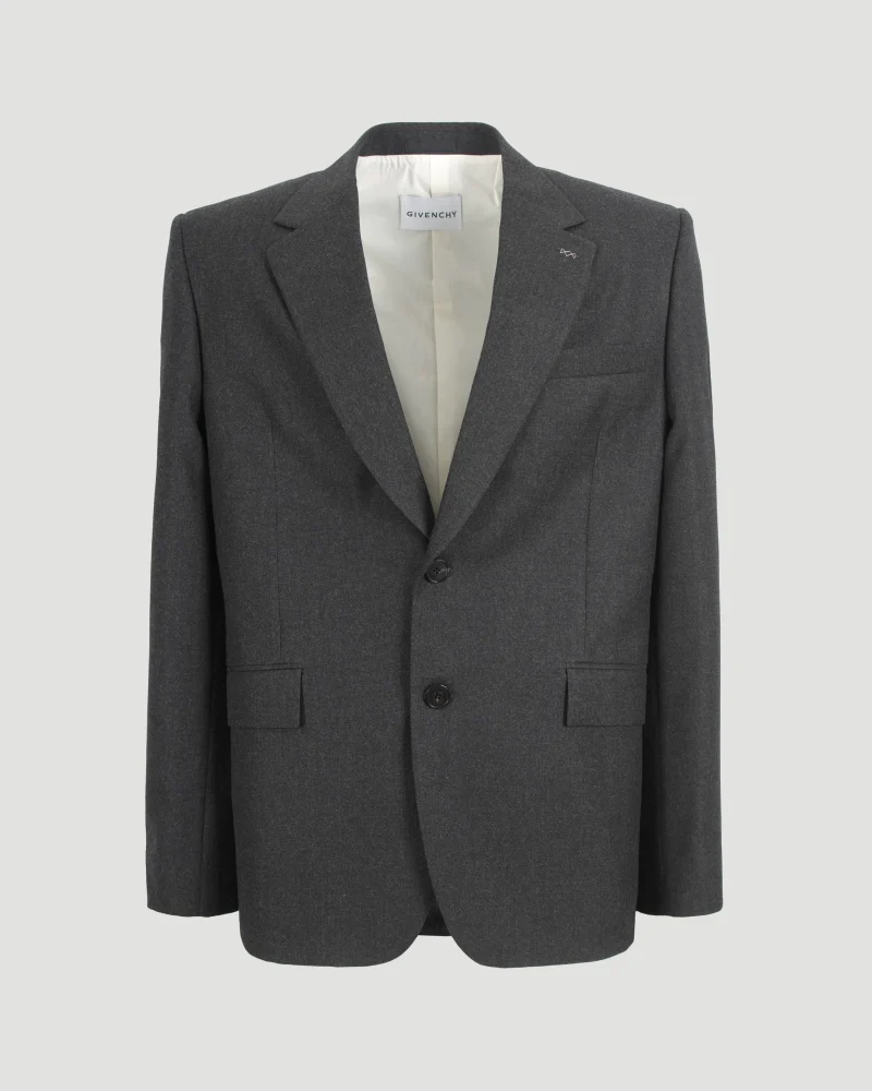 Wool Jacket in Charcoal