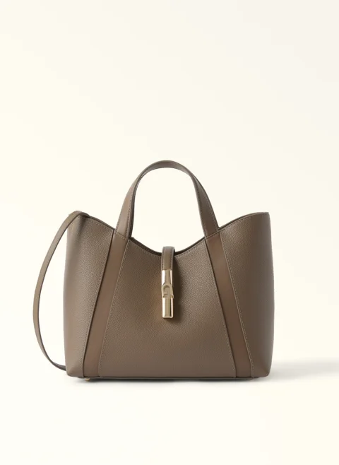 Чанта Furla Goccia Muddy Gray S