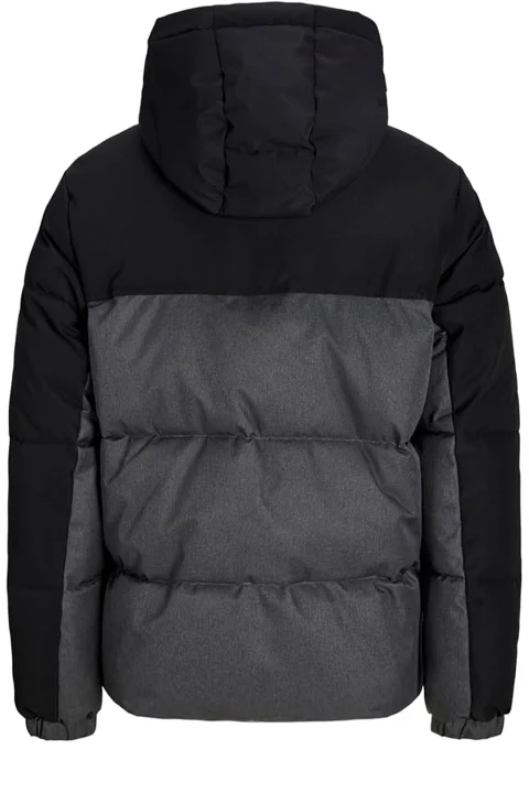 Яке Jjoxford Melange Puffer Hood 12298693 C-N10 black — снимка 2