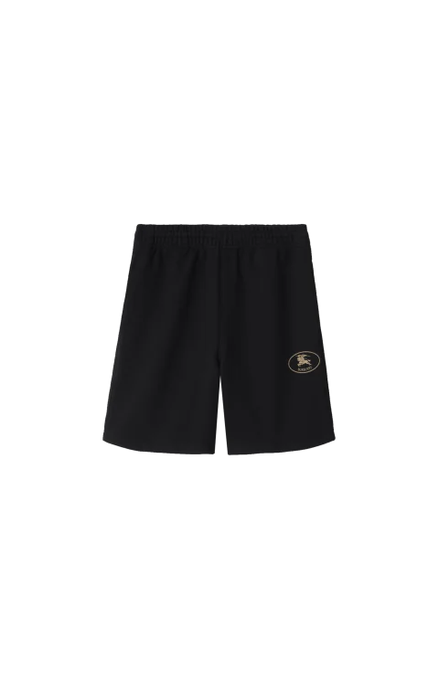 Check Knight Stamp Cotton Shorts