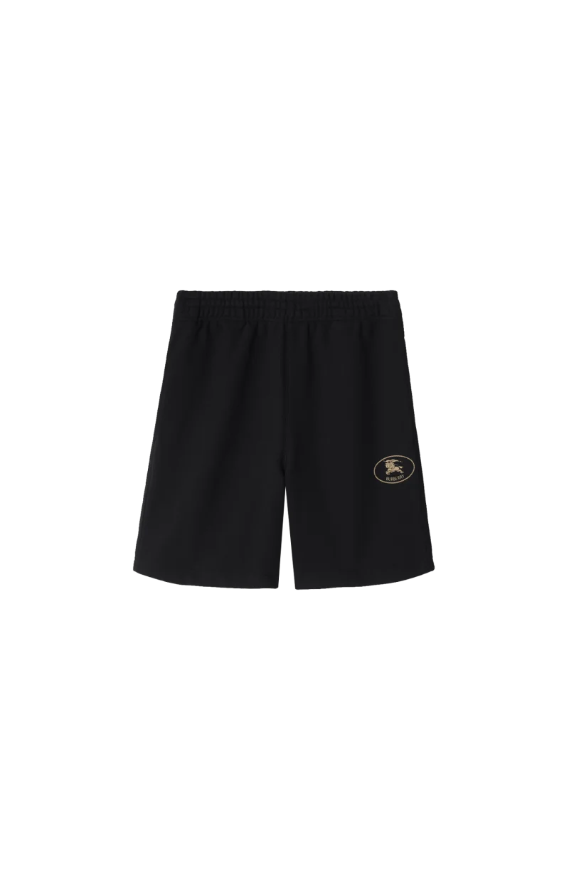 Check Knight Stamp Cotton Shorts