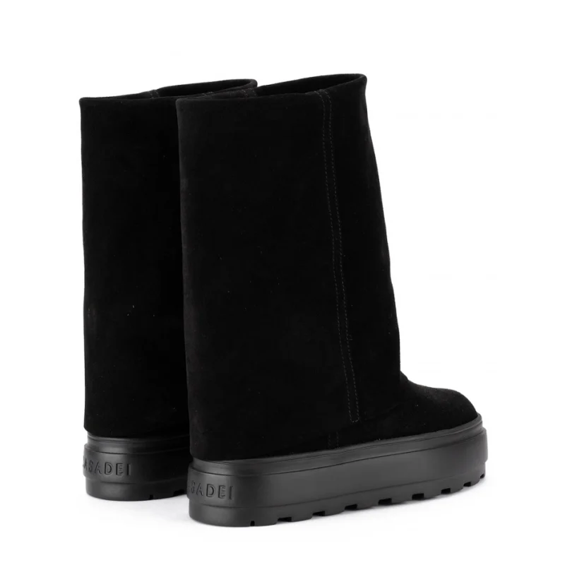 Дамски черни боти Double Face Casadei — снимка 7
