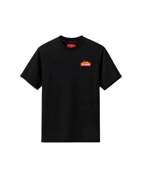 Тениска SCRIBBLY DIABLO BURNING REGULAR T-SHIRT BLK — снимка 2