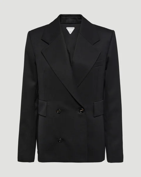 Sartorial Wool Jacket in Black