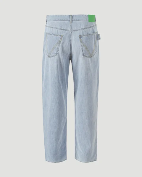 Light Blue Cotton Jeans — снимка 2