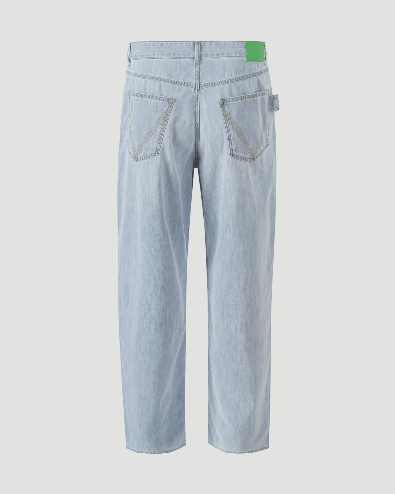 Light Blue Cotton Jeans — снимка 2
