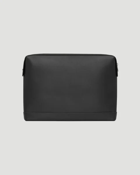 Black Pouch in Leather — снимка 2