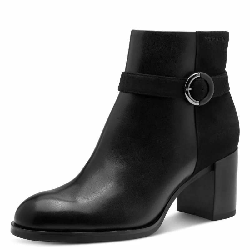 Дамски Боти На Ток TAMARIS – 1-25363-45-001 BLACK — снимка 3