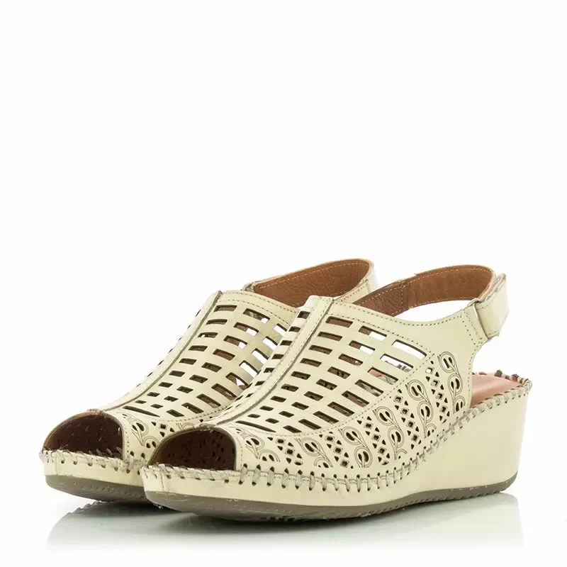 Дамски Сандали Комфорт VERONELA – 128.21 R14 NUDE — снимка 2