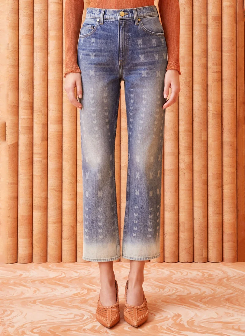 Деним с принт 'Agnes' Ulla Johnson — снимка 2