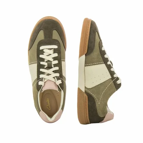 Дамски Сникърс CLARKS – 26174804 CRAFTMATCH LO OLIVE COMBI — снимка 2