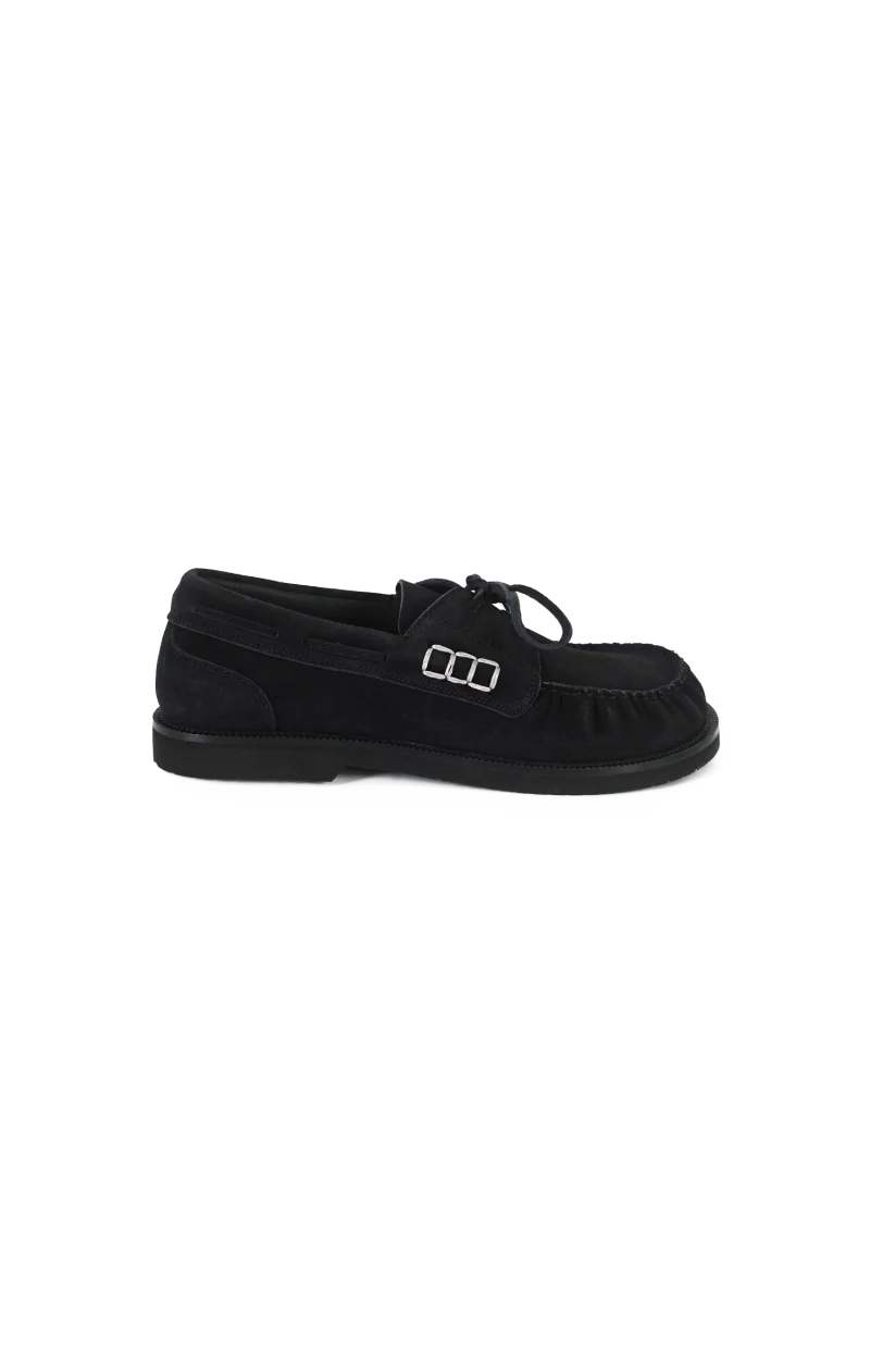 Leather Loafers in Midnight