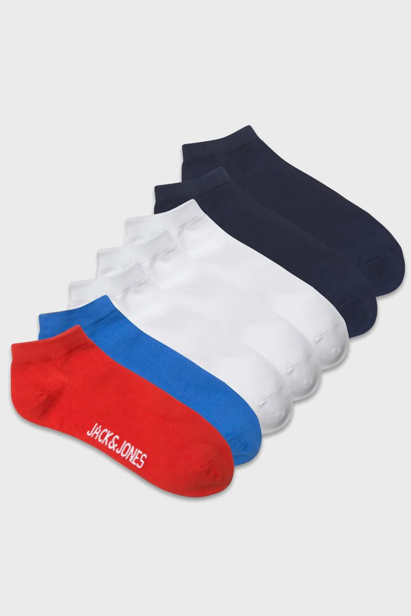 Чорапи (Pack of 7) Jacpeter Solid Short Socks 7 Pack 12210460 19-3923 tcx navy blazer — снимка 2