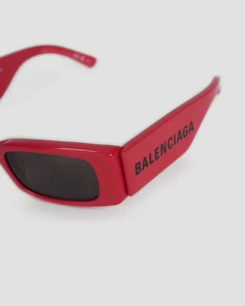 Max Rectangle Sunglasses in Red — снимка 2