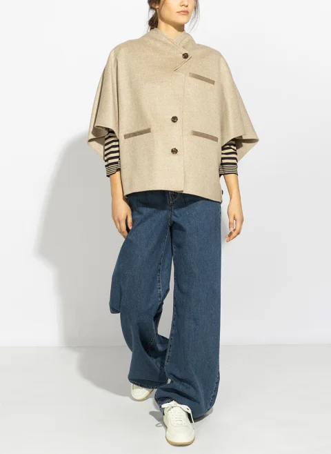 Пелерина от кашмир Max Mara Mxaandalo — снимка 6